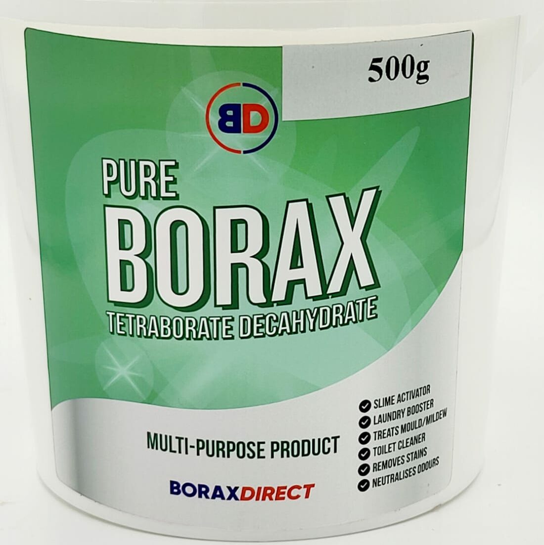 Borax Powder 0.5Kg / 500g Multipurpose Household Cleaner Slime Activator 99.99% Pure