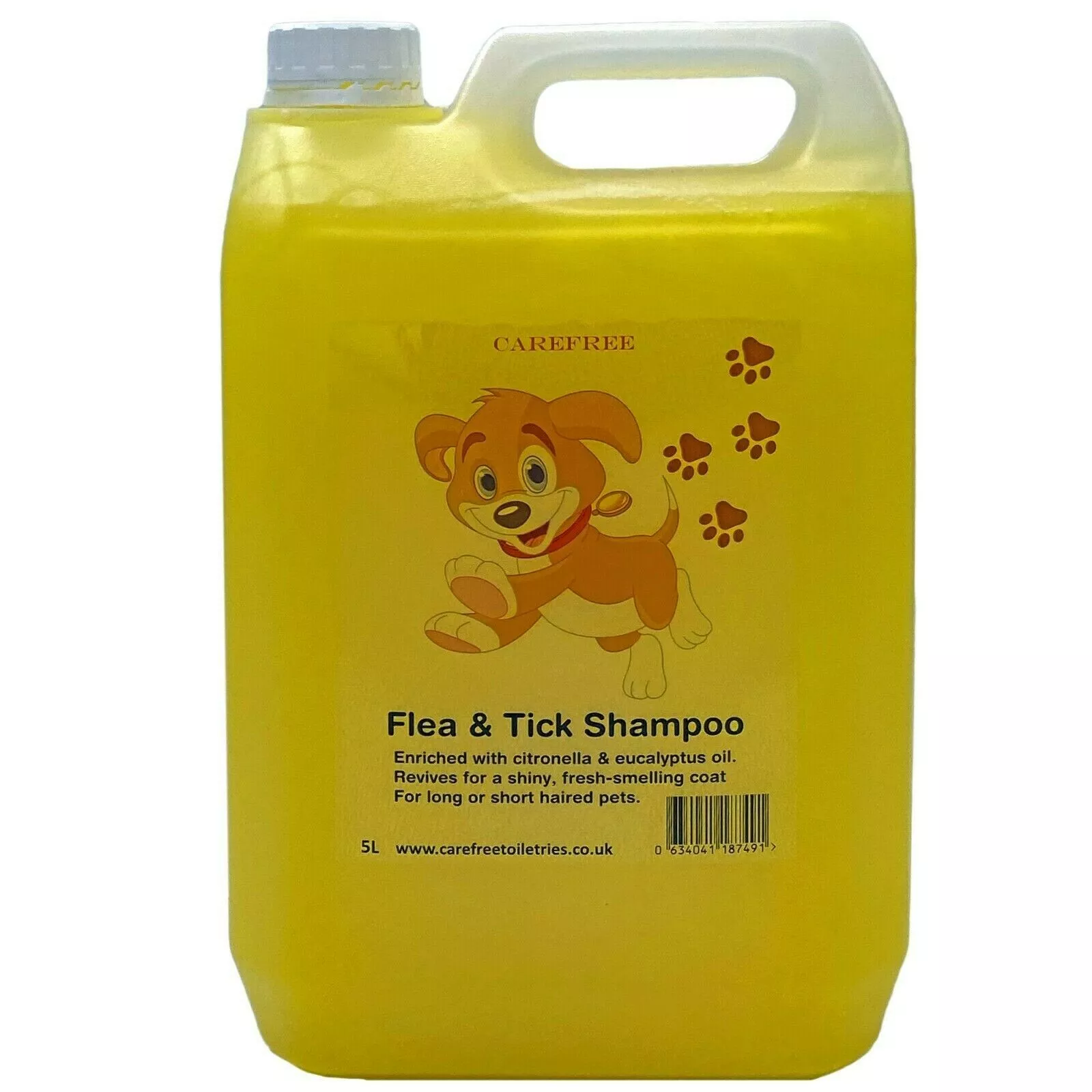 Flea and Tick Pet Shampoo - 5 Litre with FREE PUMP